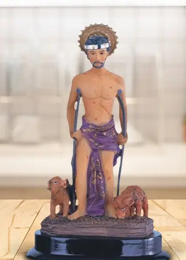 5"H Saint Lazarus Lazarus Bethany / San Lazaro / Babalu Aye Holy Figurine