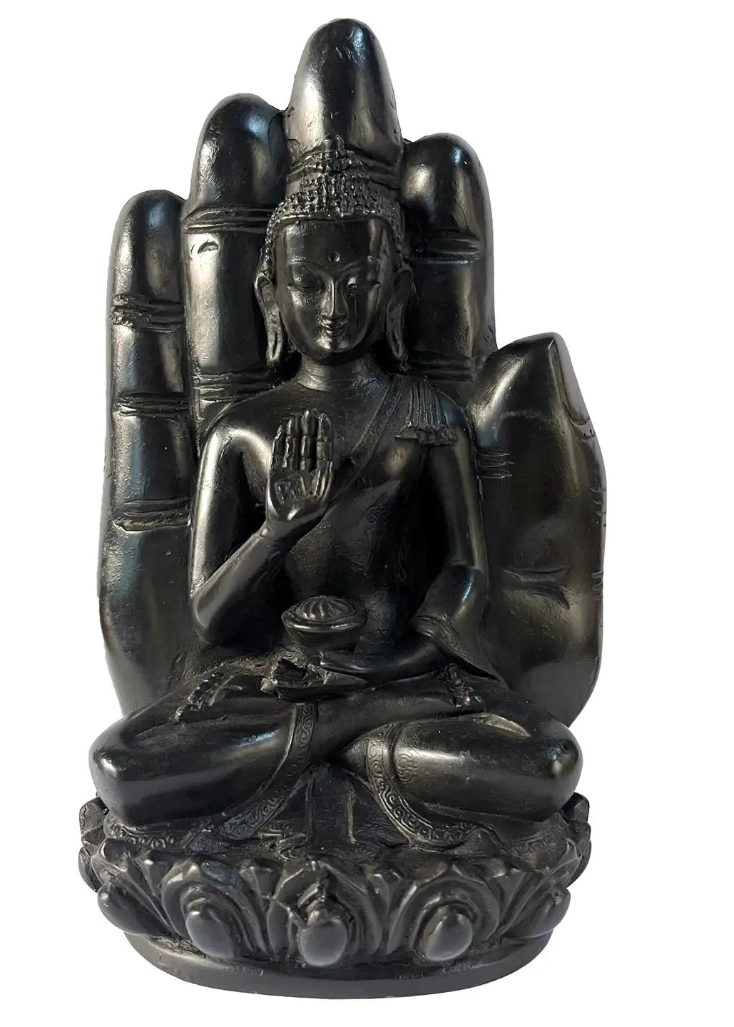 Yak & Yeti Blessing Buddha - Black