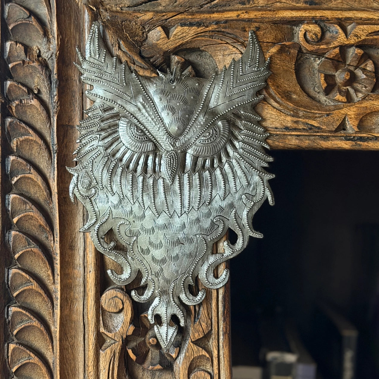 Haitian Metal Owl Wall Art - #1