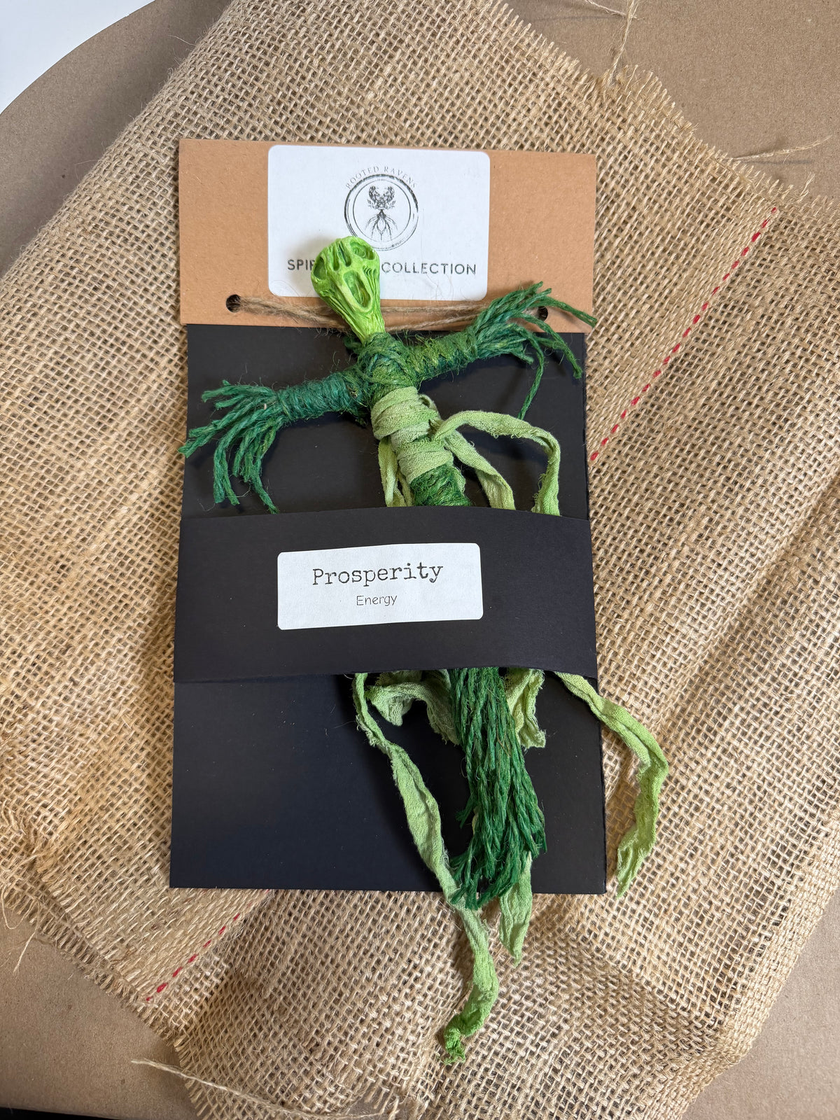 Rooted Ravens Creativity & Guidance Studio - Mini Voodoo Doll Prosperity Altar Figurine