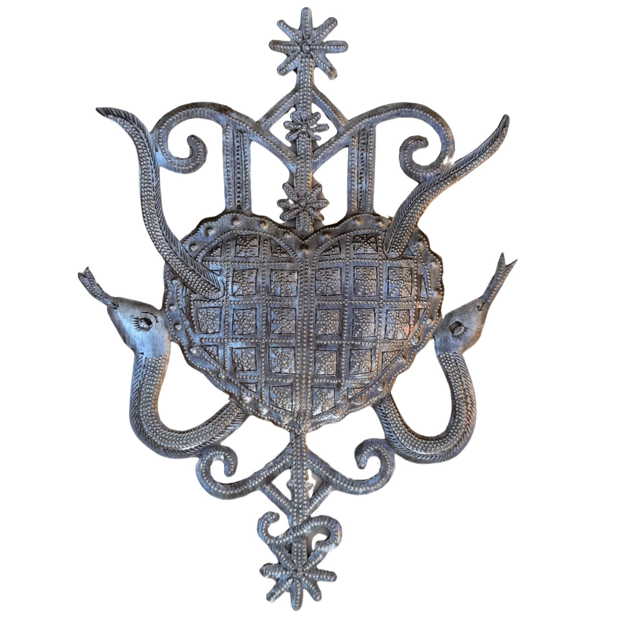 Voodoo Veve - Erzulie Feda & Dambla Metal Wall Art