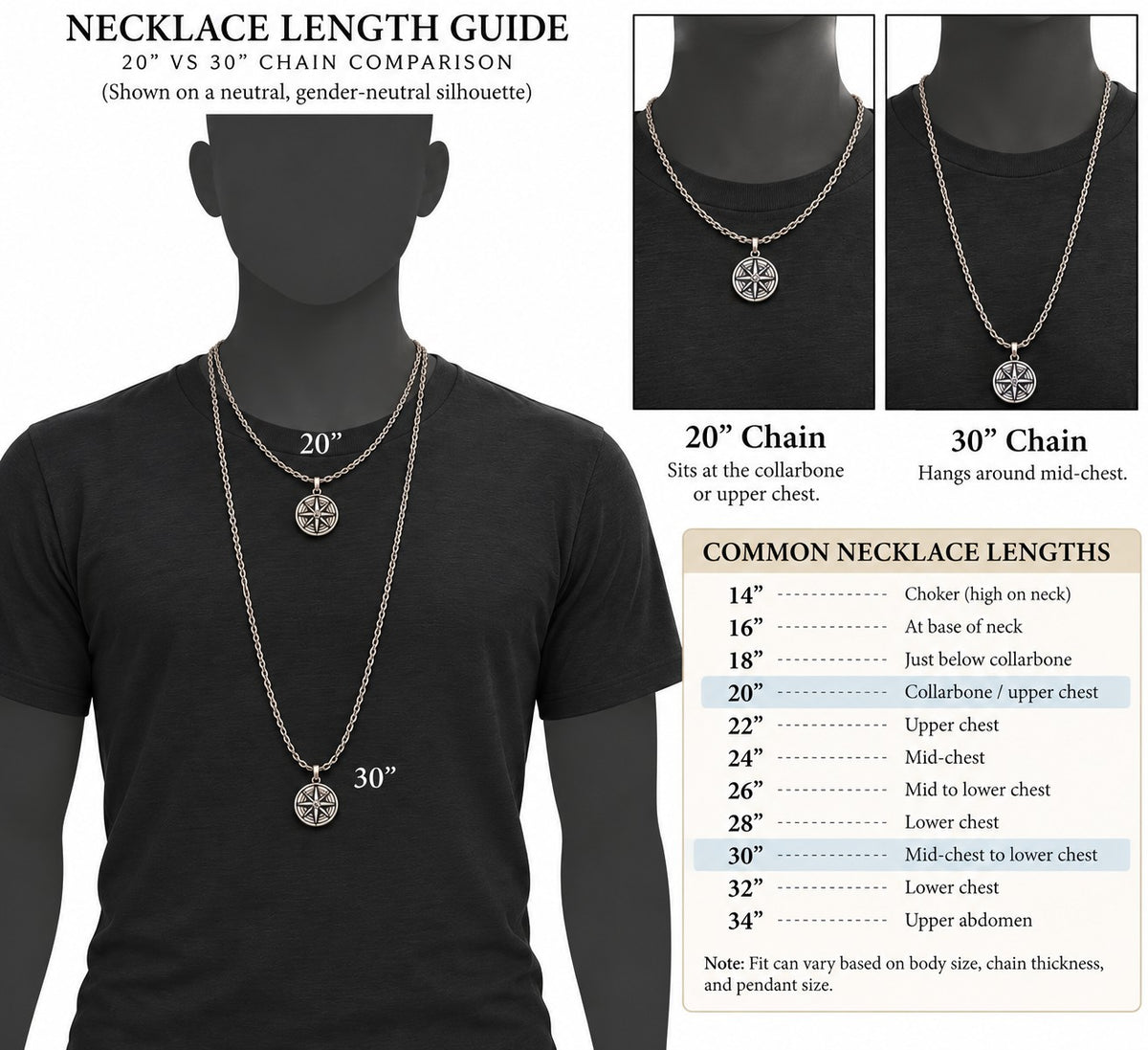 Sterling Silver Santa Muerte Pendant Necklace