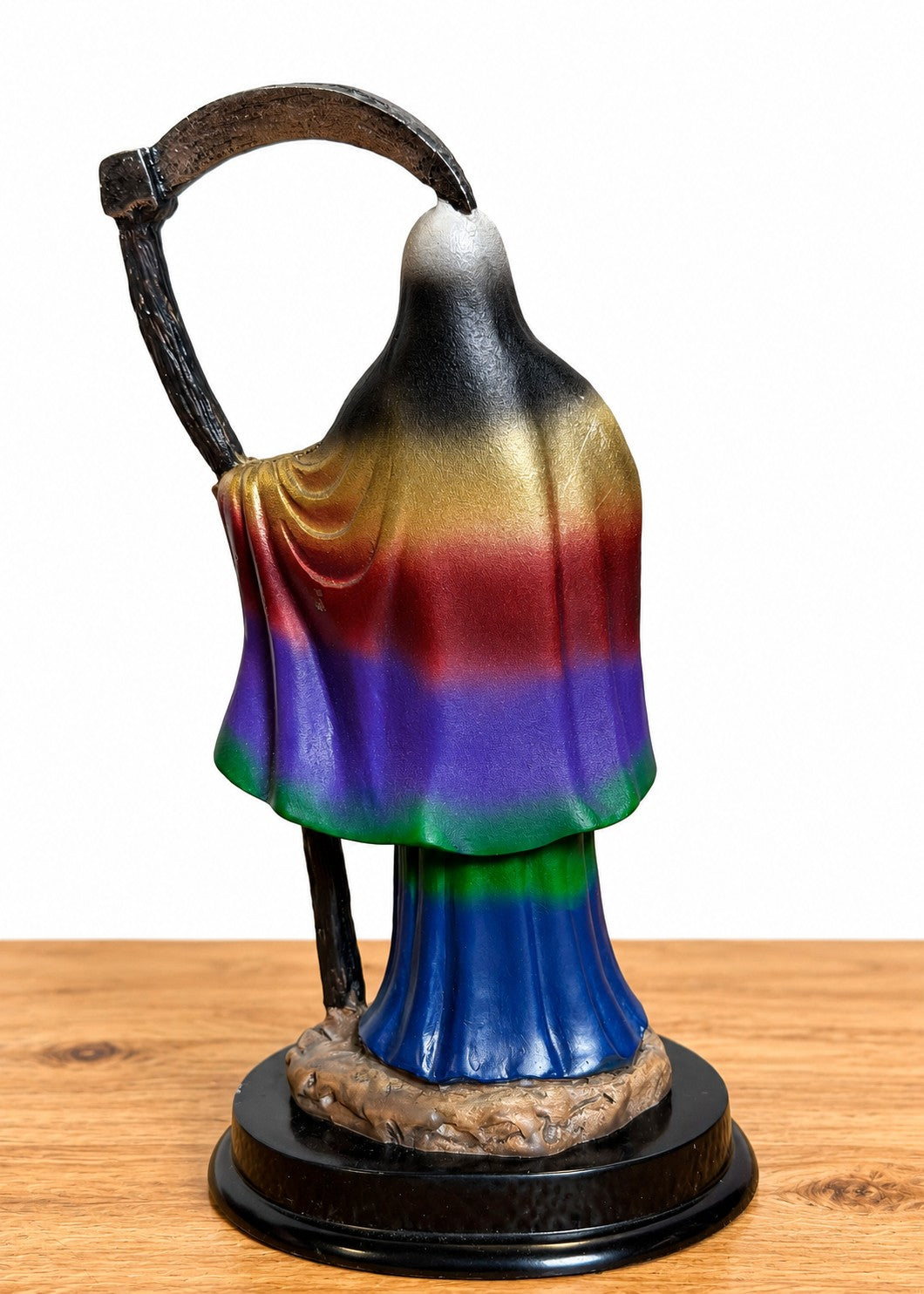 5" Tall Santa Muerte Statue - Multicolored