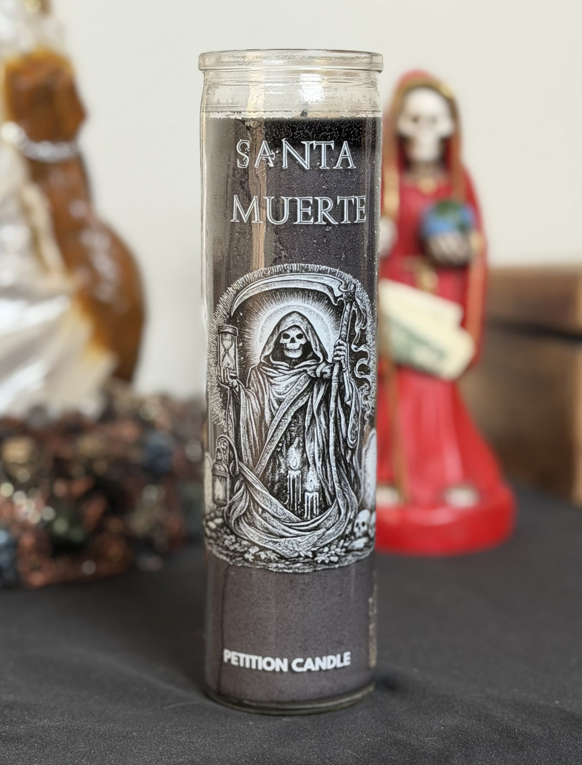 The Spiritual Alchemists Santa Muerte Petition Candle - Black