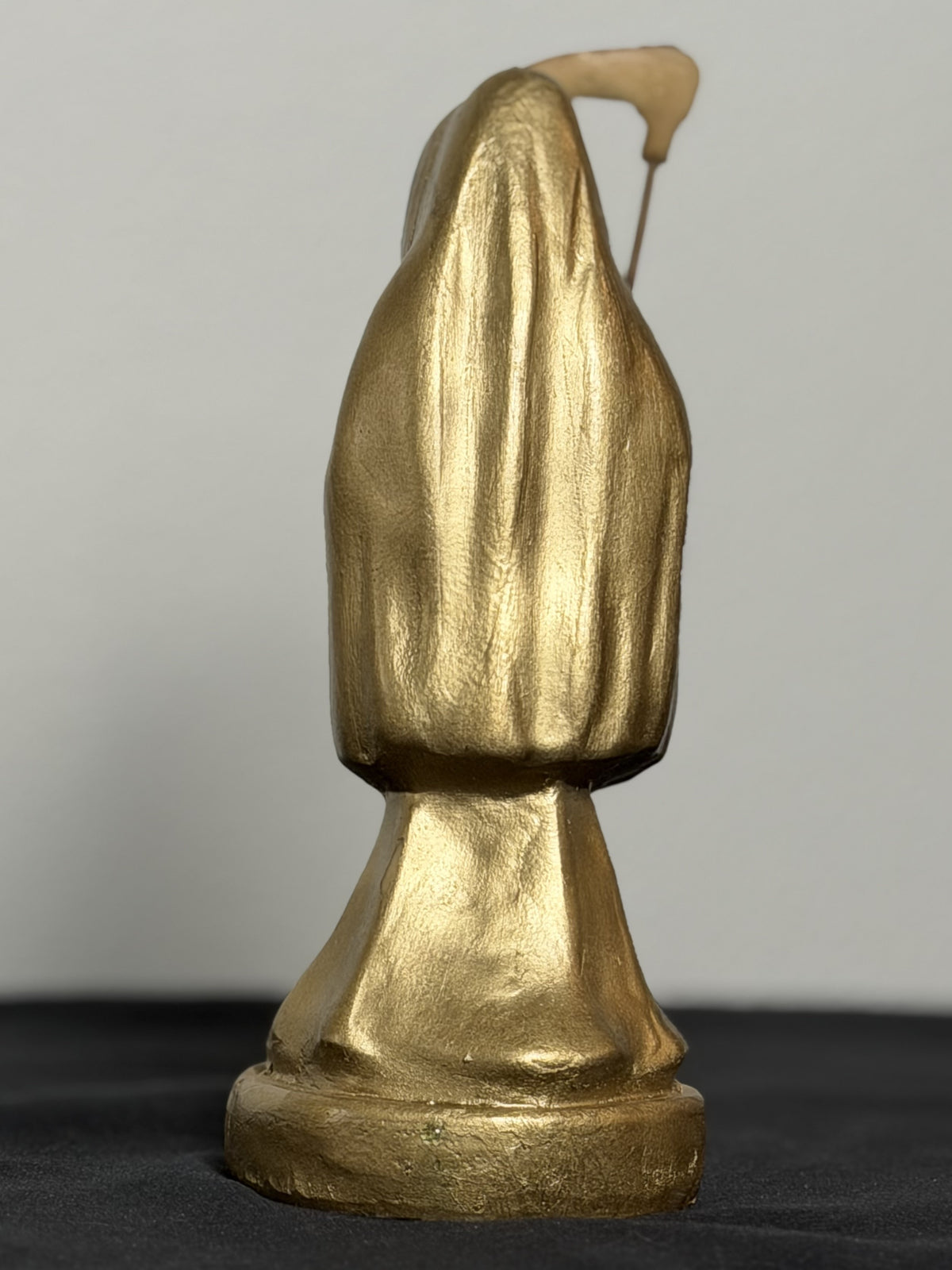 Santa Muerte 8.5 inch Statue Prepared - Gold