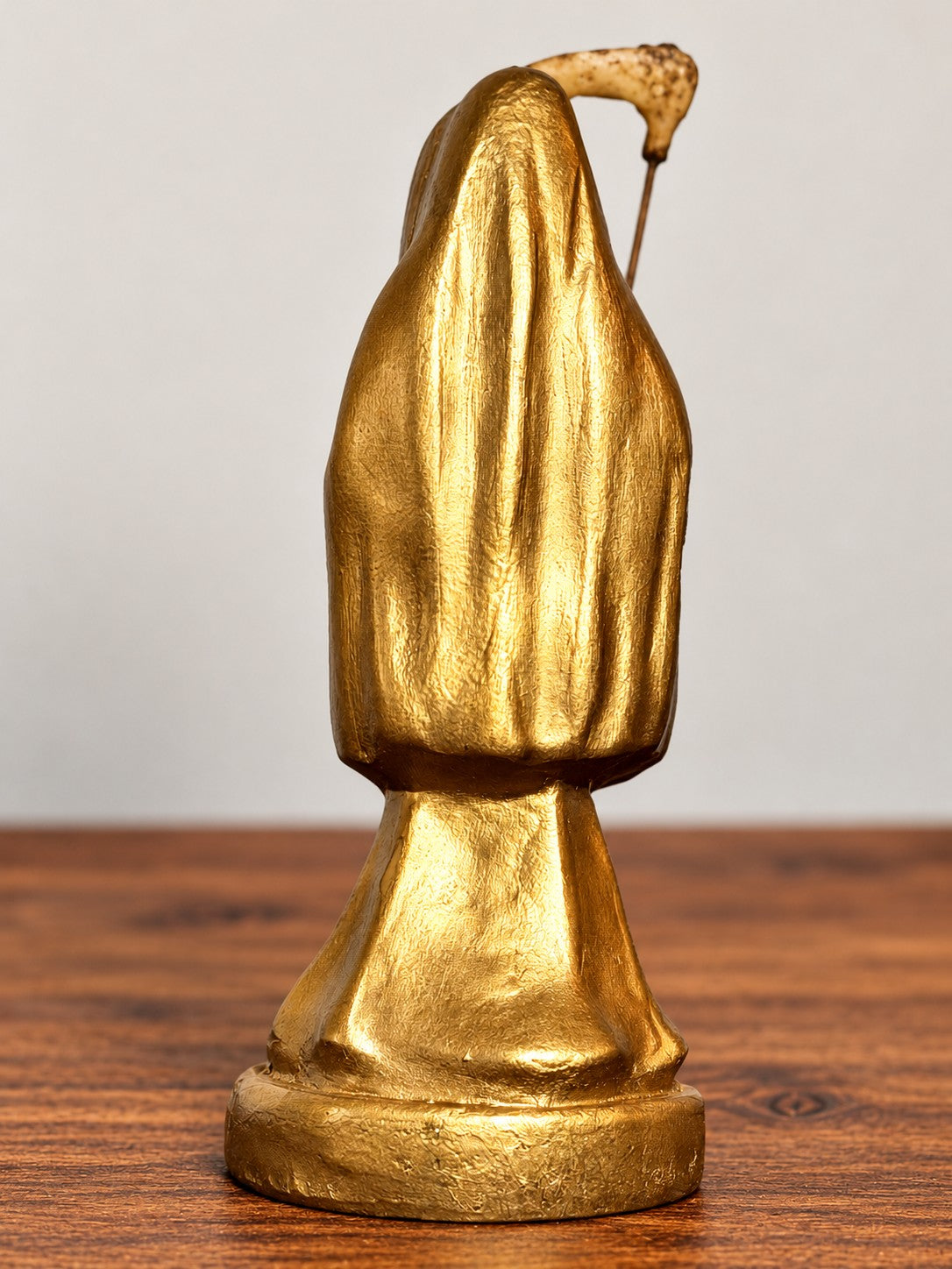 Santa Muerte 8.5 inch Statue Prepared - Gold