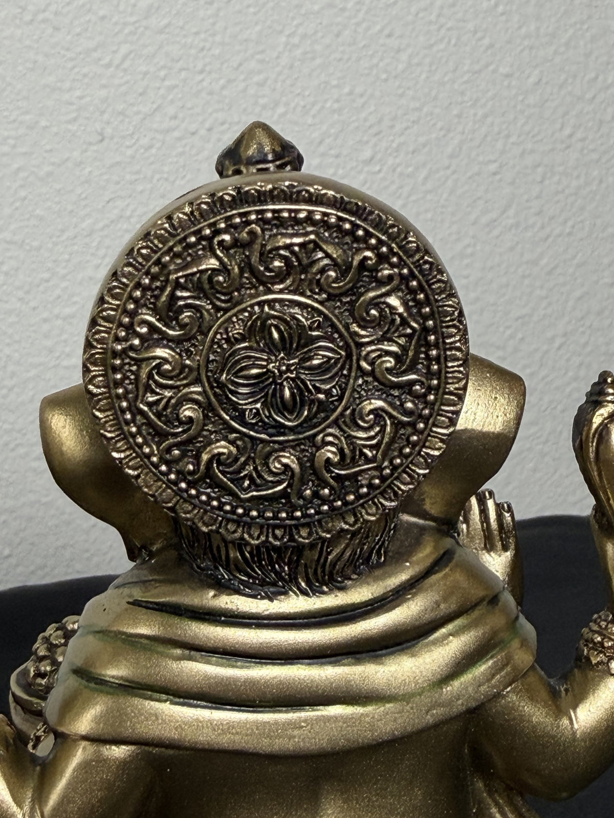 6.75" Tall Ganeshia Statue - Gold & Red