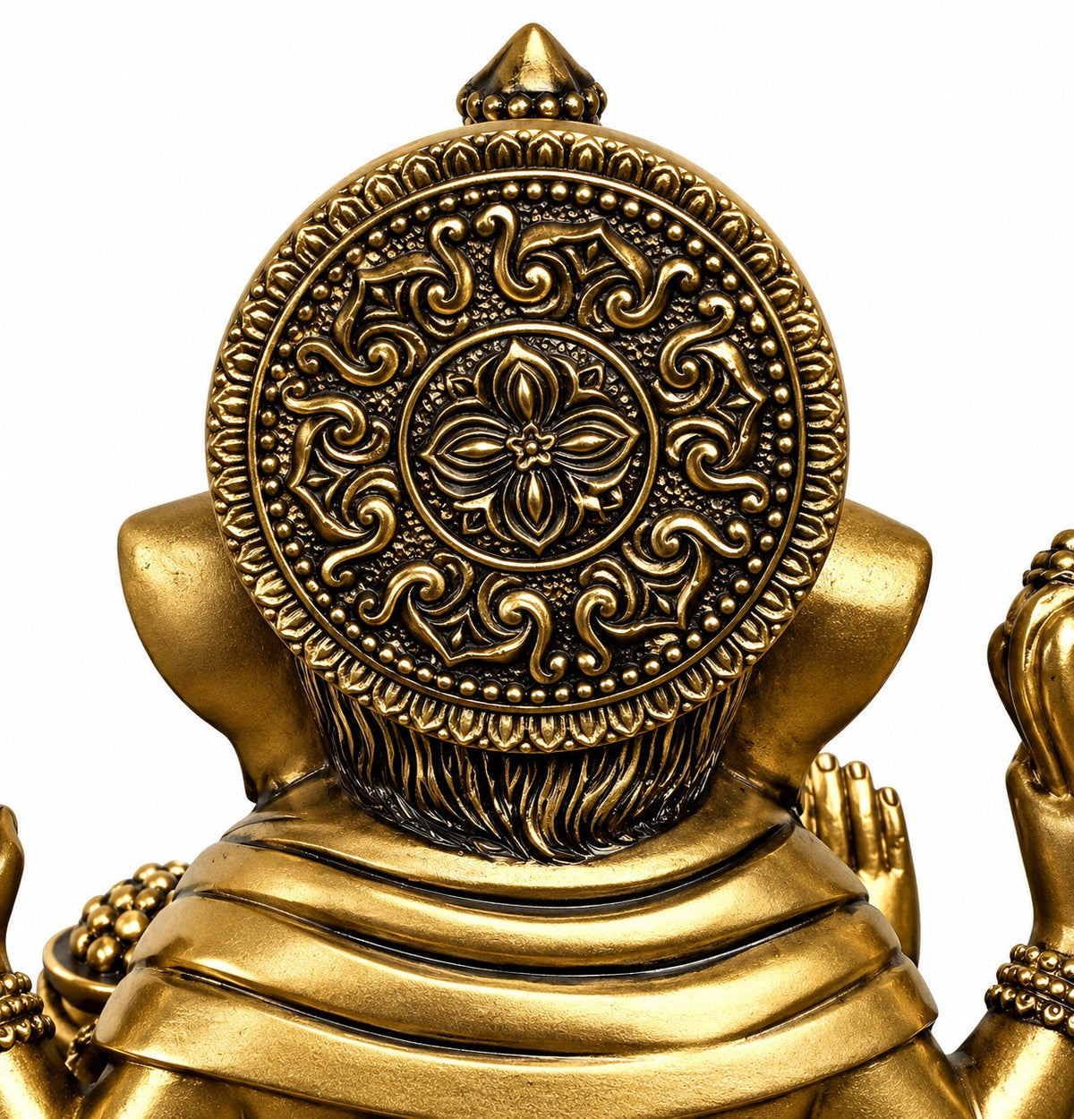 6.75" Tall Ganeshia Statue - Gold & Red
