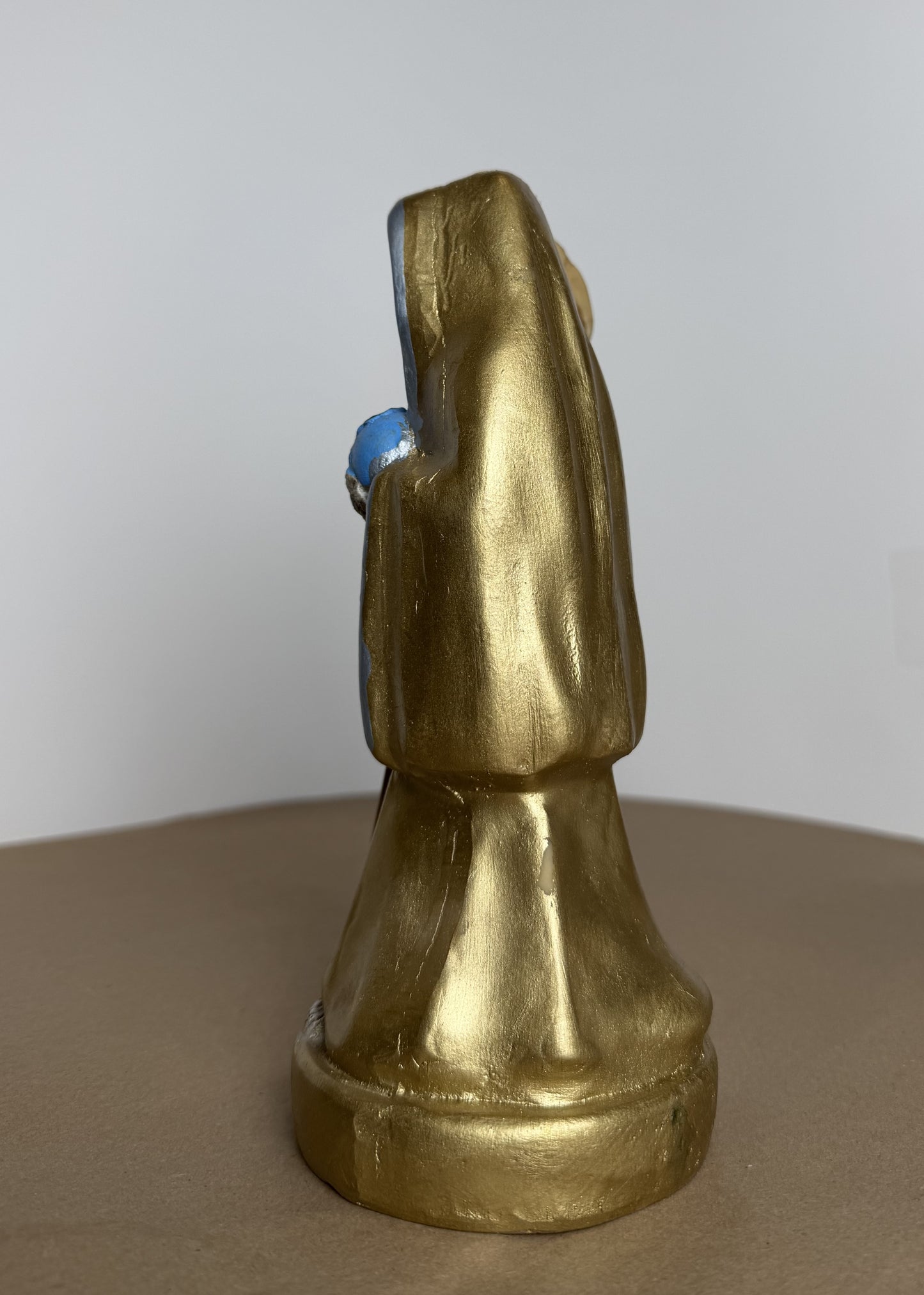 Santa Muerte 8.5 inch Statue Prepared - Gold