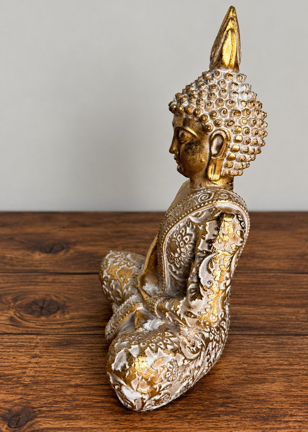 Buddha Statue Gold Meditation - 5.20"L x 7.5" H