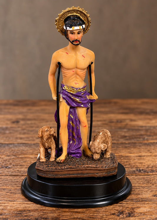 5"H Saint Lazarus Lazarus Bethany / San Lazaro / Babalu Aye Holy Figurine