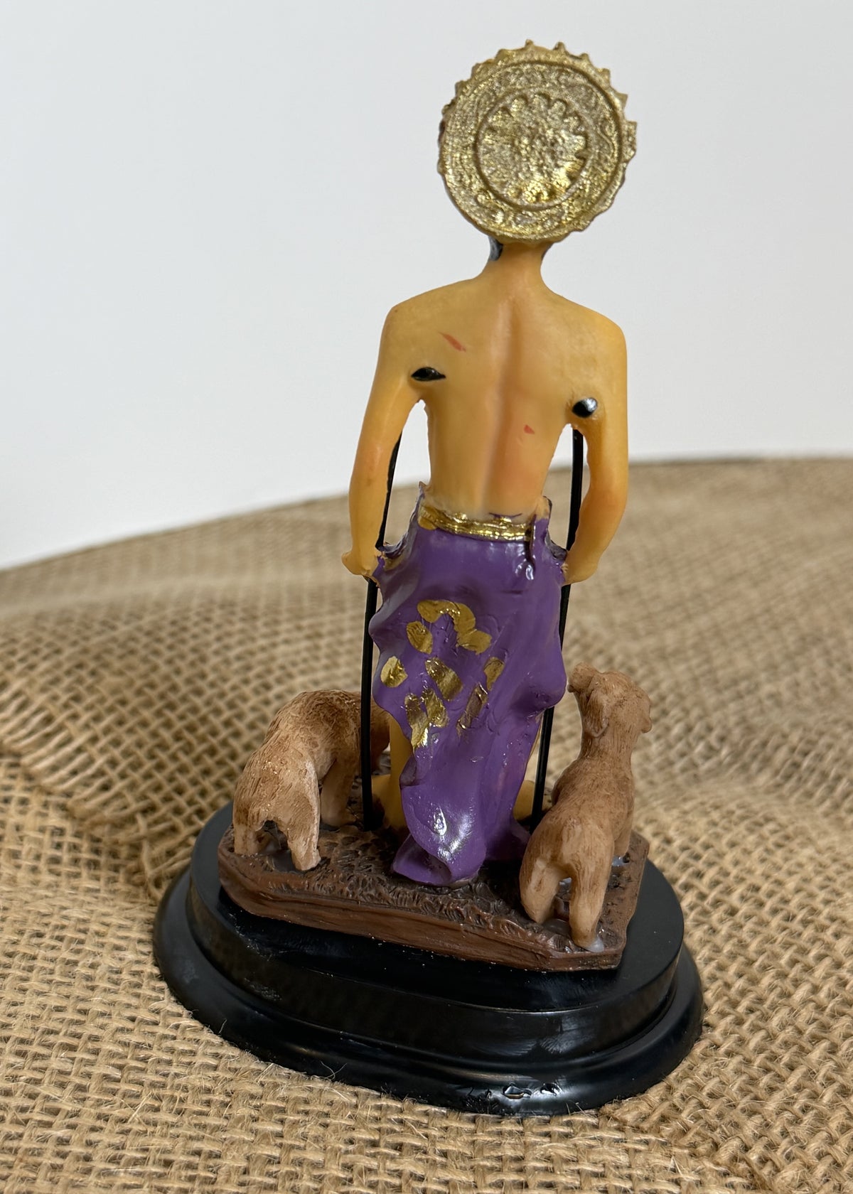 5"H Saint Lazarus Lazarus Bethany / San Lazaro / Babalu Aye Holy Figurine