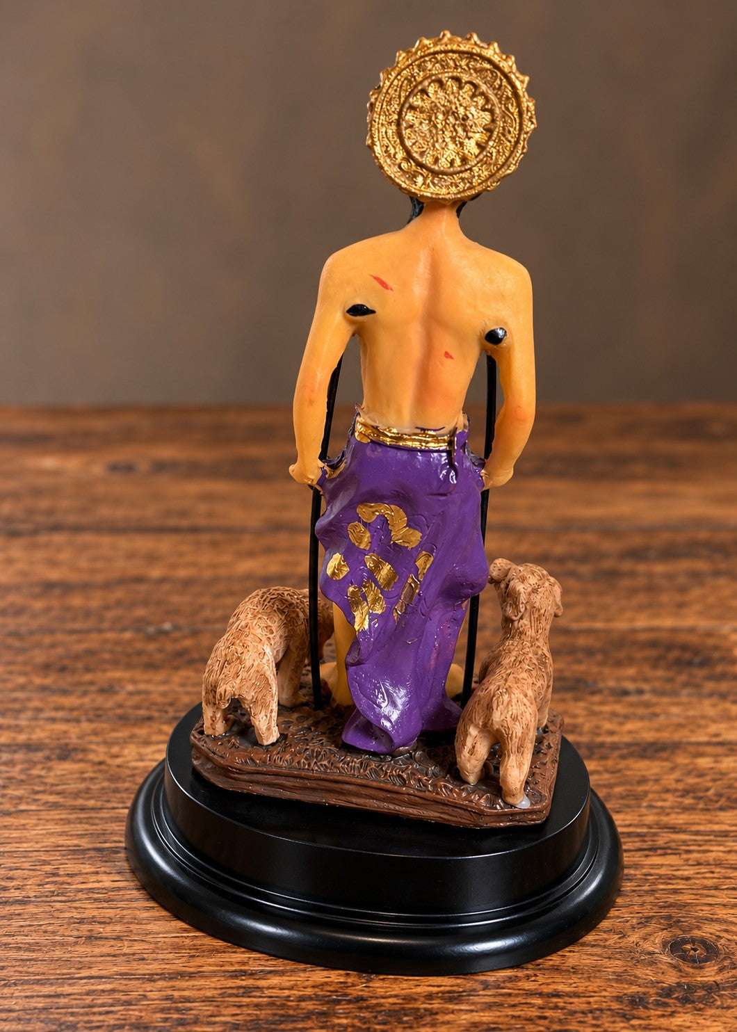 5"H Saint Lazarus Lazarus Bethany / San Lazaro / Babalu Aye Holy Figurine