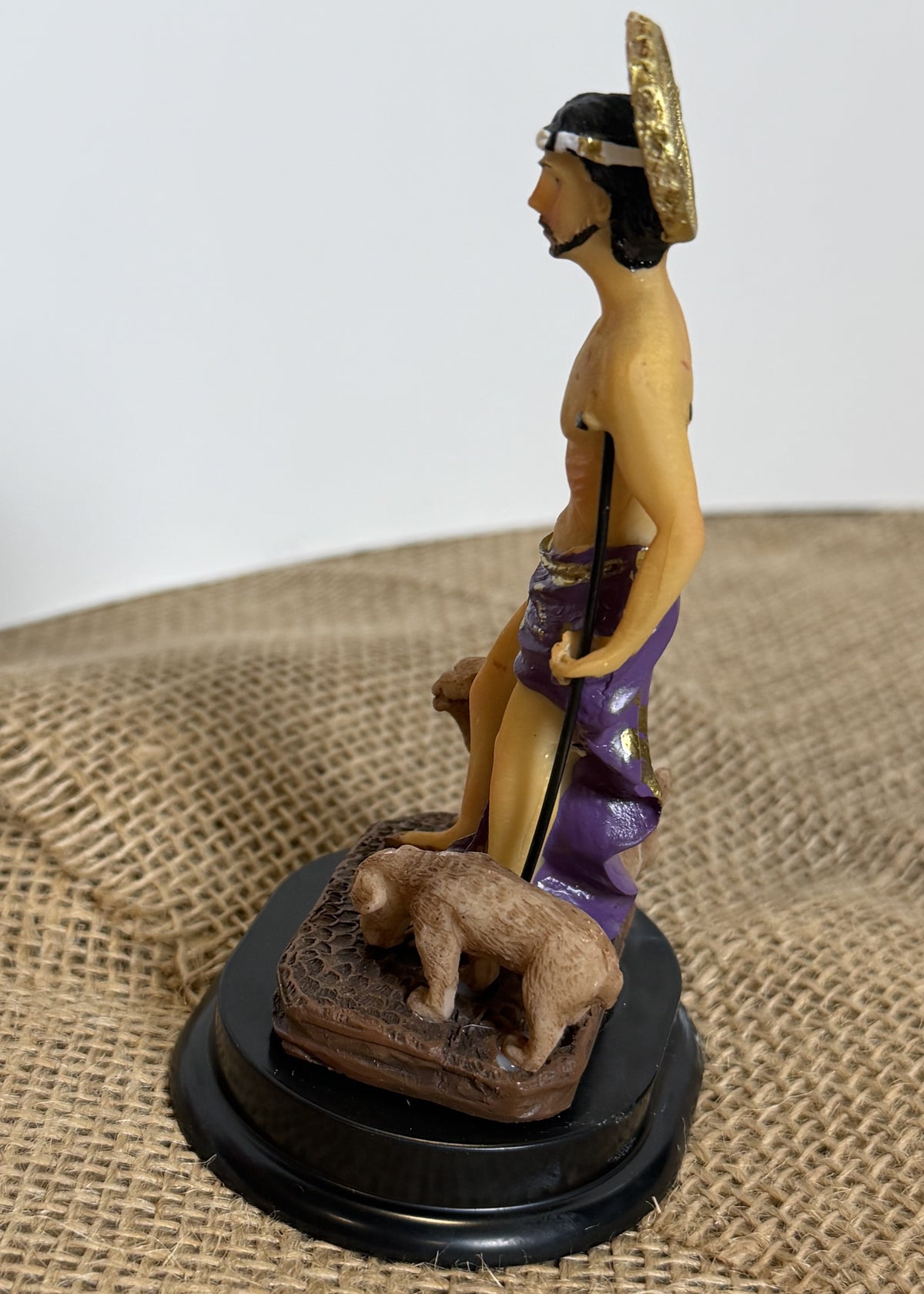 5"H Saint Lazarus Lazarus Bethany / San Lazaro / Babalu Aye Holy Figurine