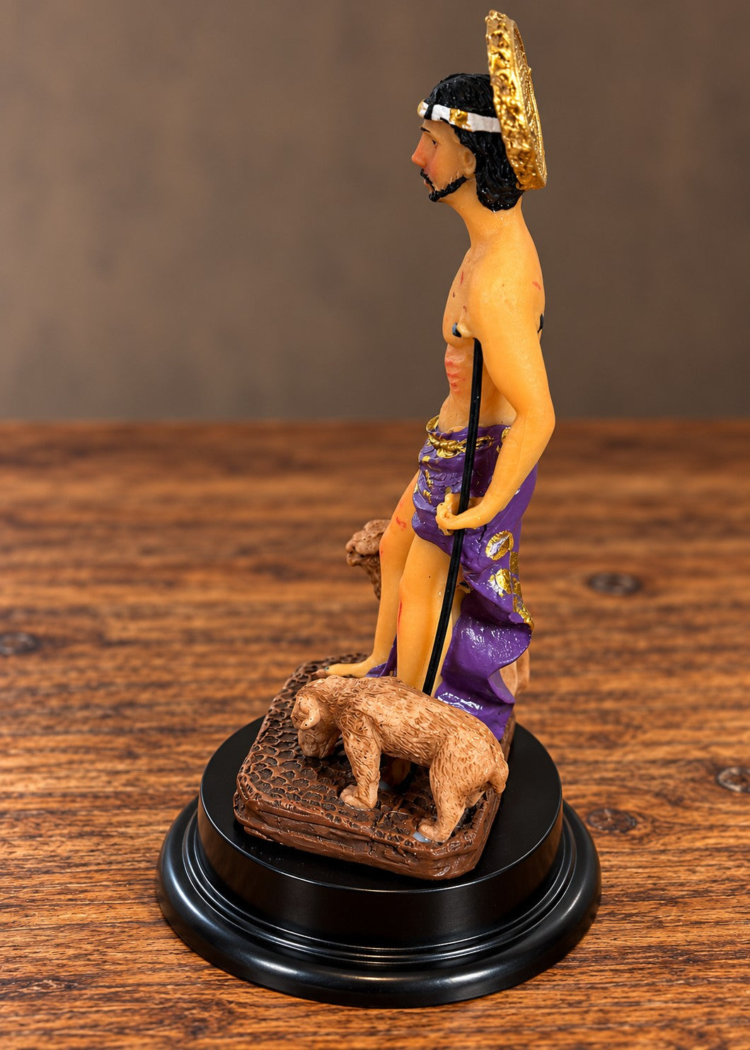 5"H Saint Lazarus Lazarus Bethany / San Lazaro / Babalu Aye Holy Figurine