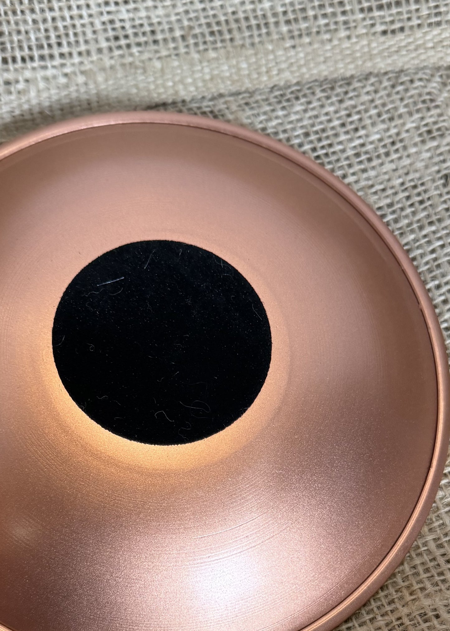 Oceanic Linkways 6" Copper Lotus Plate with Palo Santo