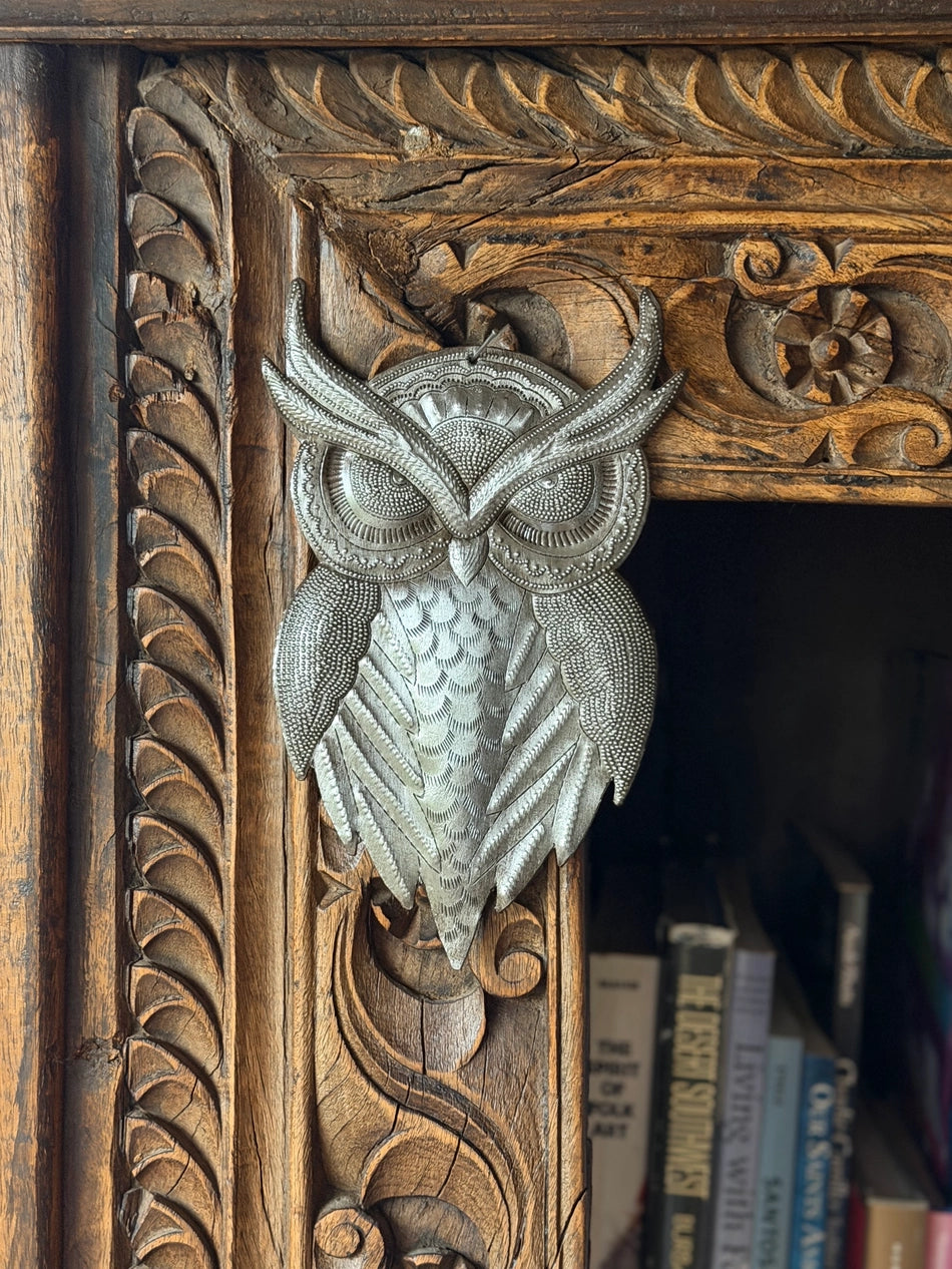 Haitian Metal Owl Wall Art - #2