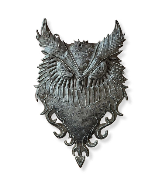 Haitian Metal Owl Wall Art - #1