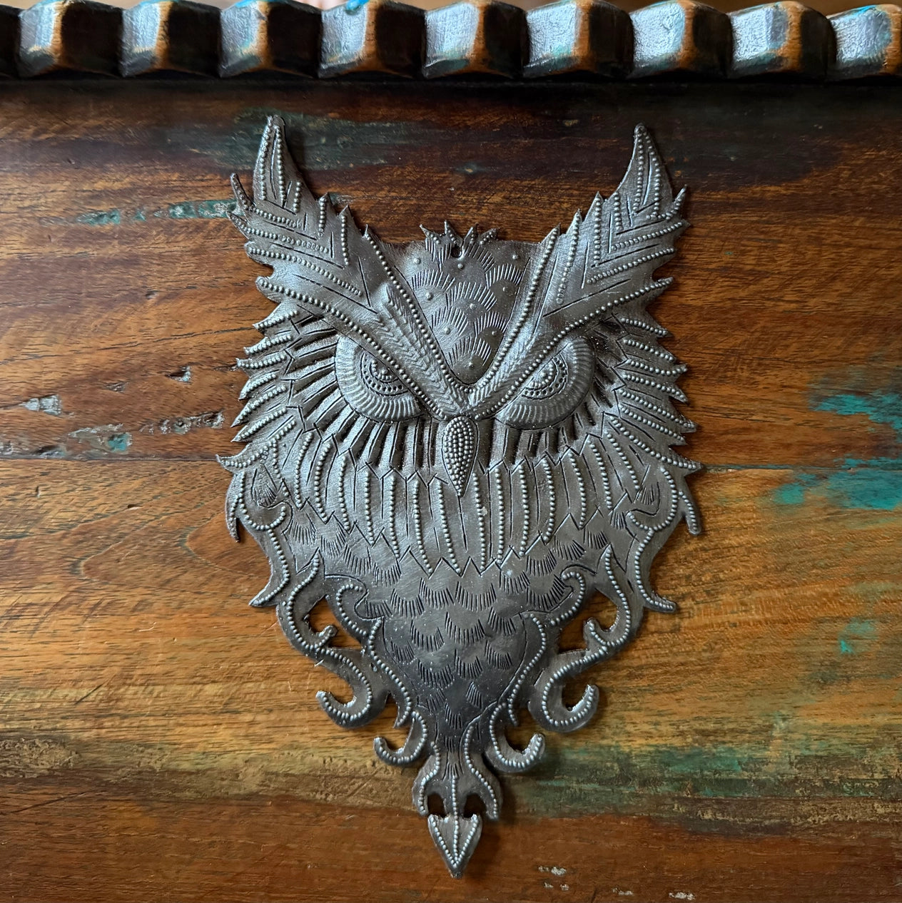 Haitian Metal Owl Wall Art - #1