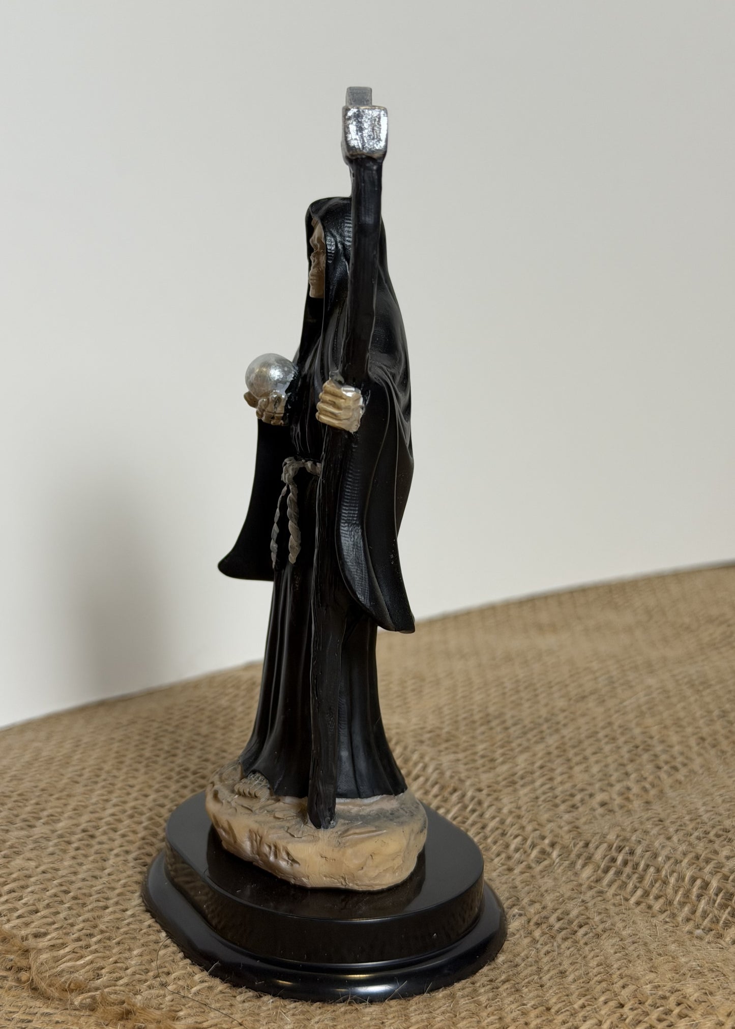 5" Tall Santa Muerte Statue - Black