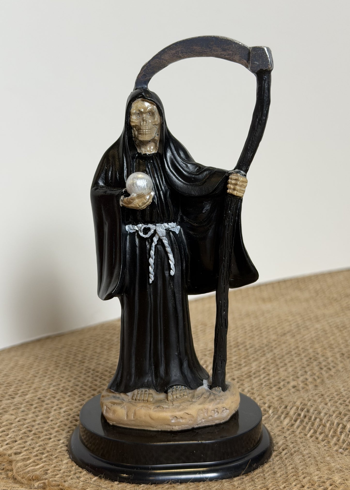 5" Tall Santa Muerte Statue - Black
