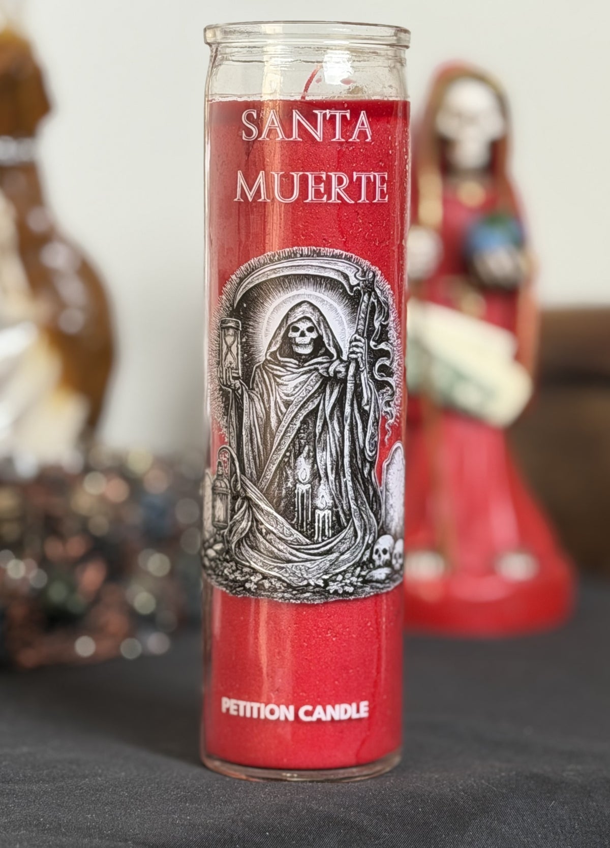 The Spiritual Alchemists Santa Muerte Petition Candle - Red
