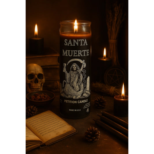 The Spiritual Alchemists Santa Muerte Petition Candle - Black