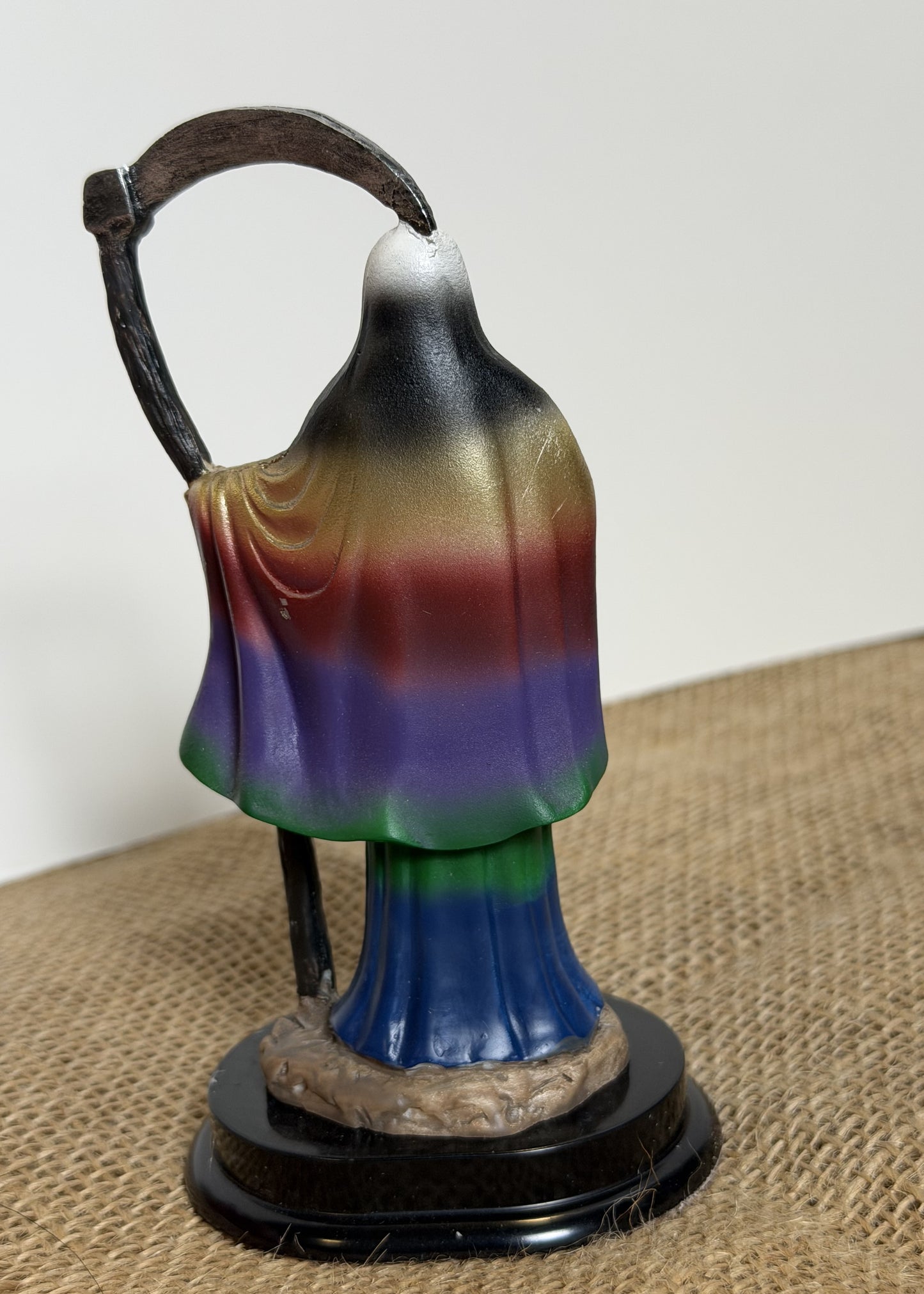 5" Tall Santa Muerte Statue - Multicolored