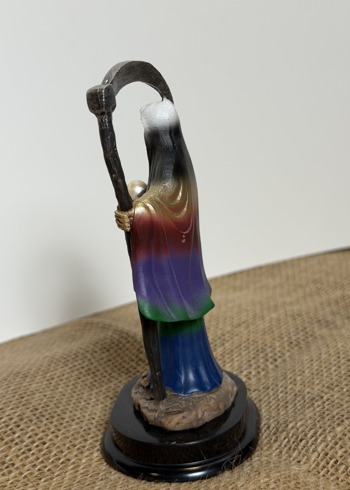 5" Tall Santa Muerte Statue - Multicolored