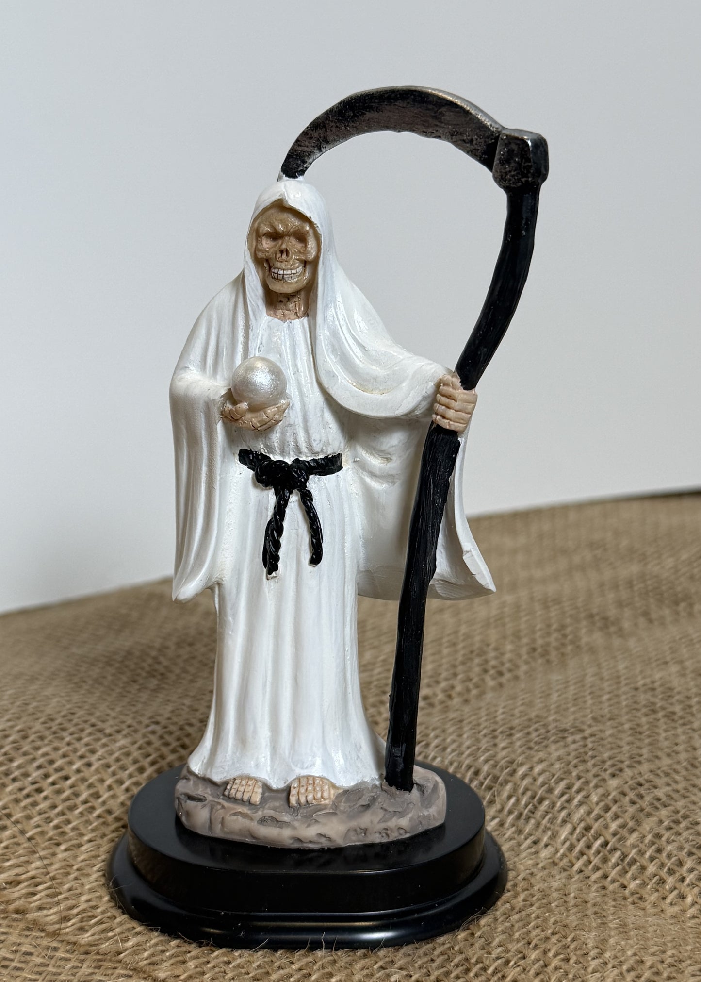 5" Tall Santa Muerte Statue - White