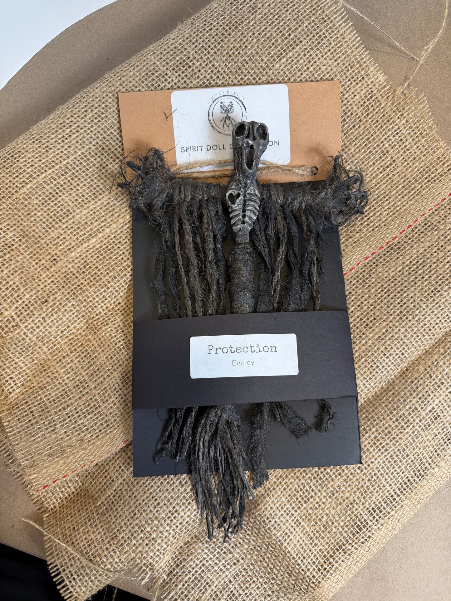 Rooted Ravens Creativity & Guidance Studio - Protection Doll Hand Crafted Altar Figurine Art Doll