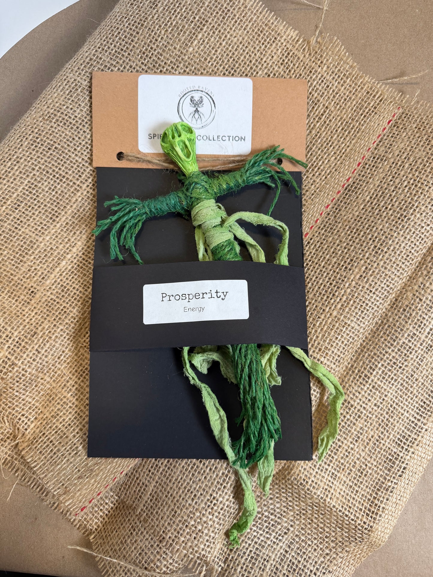 Rooted Ravens Creativity & Guidance Studio - Mini Voodoo Doll Prosperity Altar Figurine
