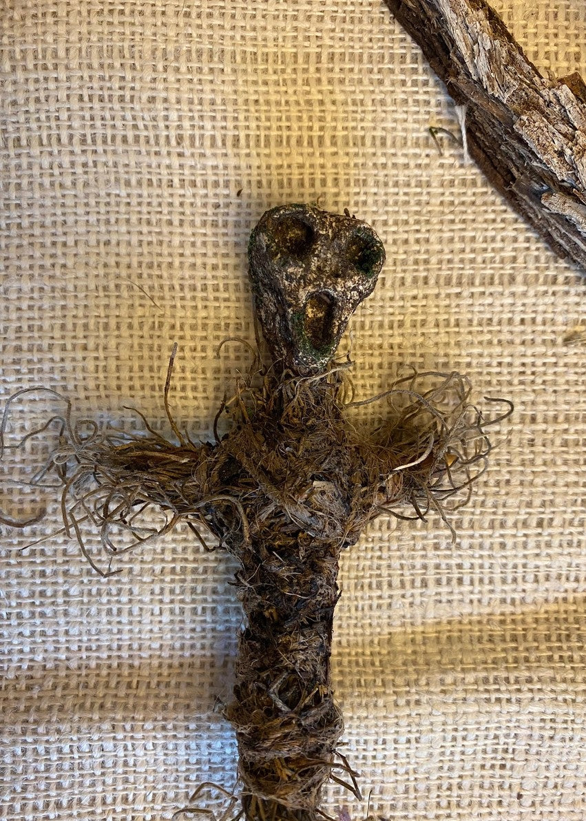 Rooted Ravens Creativity & Guidance Studio - Mini Voodoo Doll Earth Elemental Altar Figurine