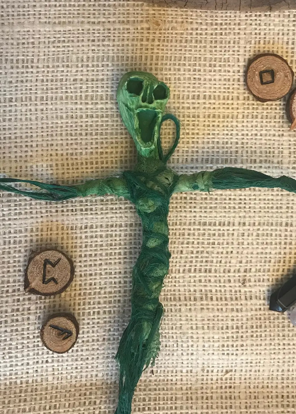 Rooted Ravens Creativity & Guidance Studio - Mini Voodoo Doll Prosperity Altar Figurine